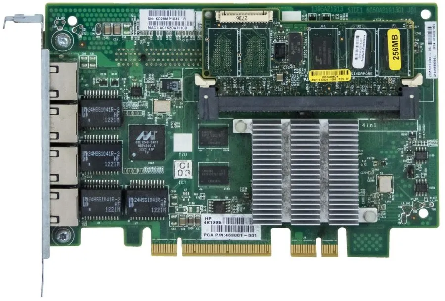 Сетевая карта NETWORK NIC ADAPTER HP 491838-001 NC375i QUAD PORT PCIe x8 + 256MB