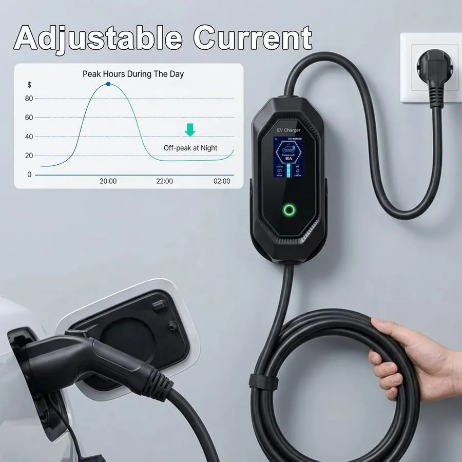 Аккумулятор Level 2 EV Charger для J1772/Tesla, 40A/9.6kW Fast EV Charger, 120-2 — фото лота 2