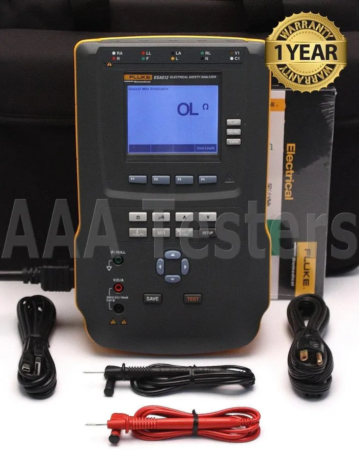 Анализатор Fluke ESA612 115V ac Electrical Safety Analyzer Medical Equipment Tes
