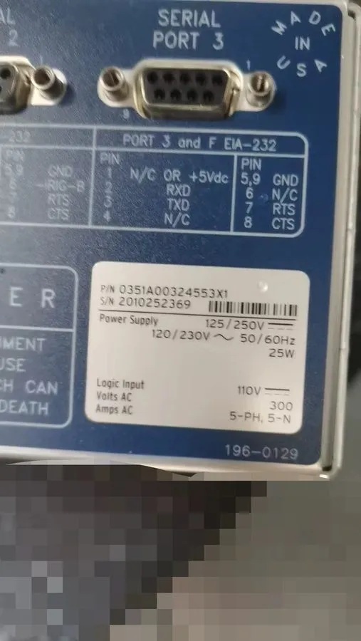 Реле защиты SHIP FedEx SEL-351A 0351A00324553X1 Protection System Feeder Relay