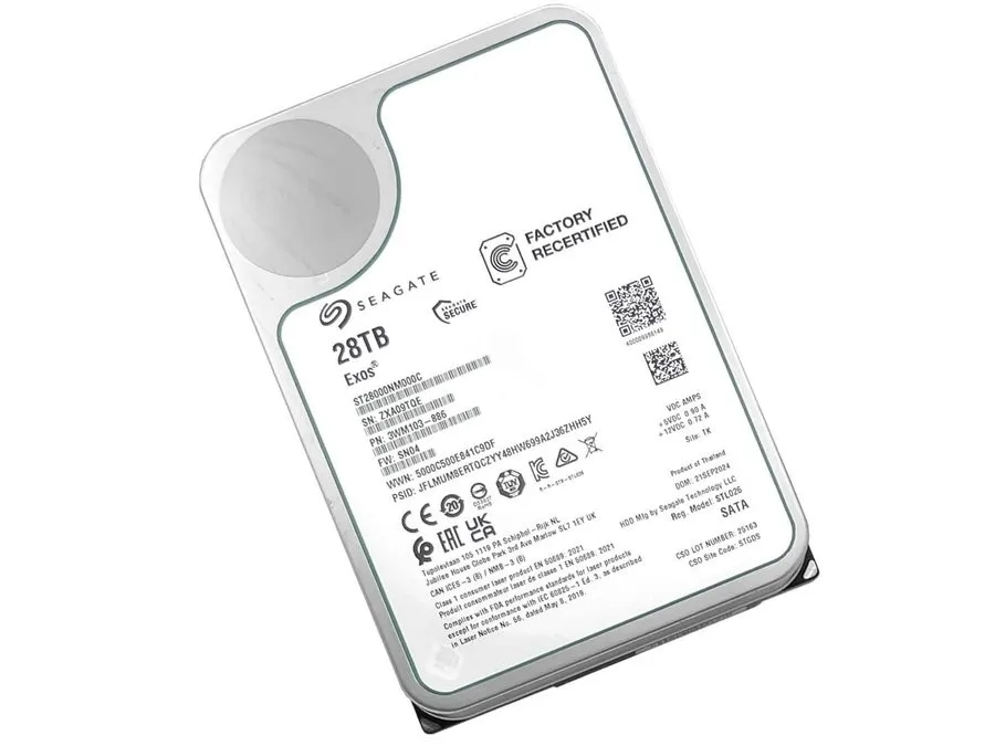 Жёсткий диск ST28000NM000C Seagate Exos 28TB 3.5" SATA 7200RPM 512MB Enterprise  — фото лота 2