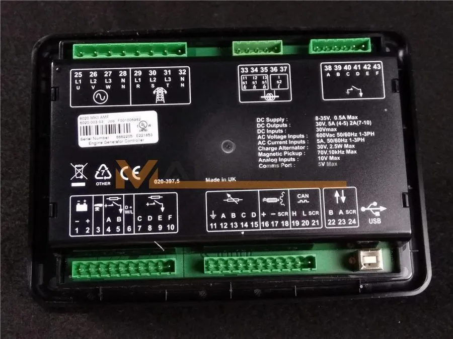 Генератор Deep Sea Electronics DSE6020 Deepsea Generator Controller
