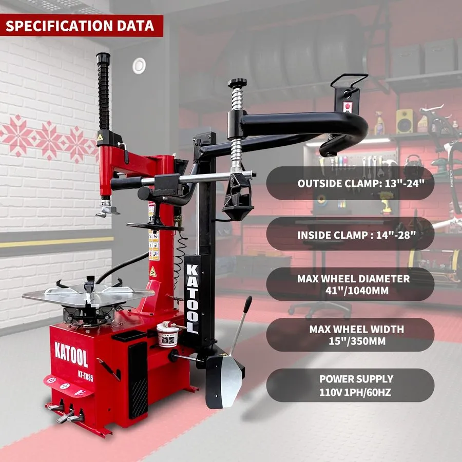 Шиномонтажный станок Bead Blaster Tire Changer Machine KATOOL KT-T835, 2.0HP Mot