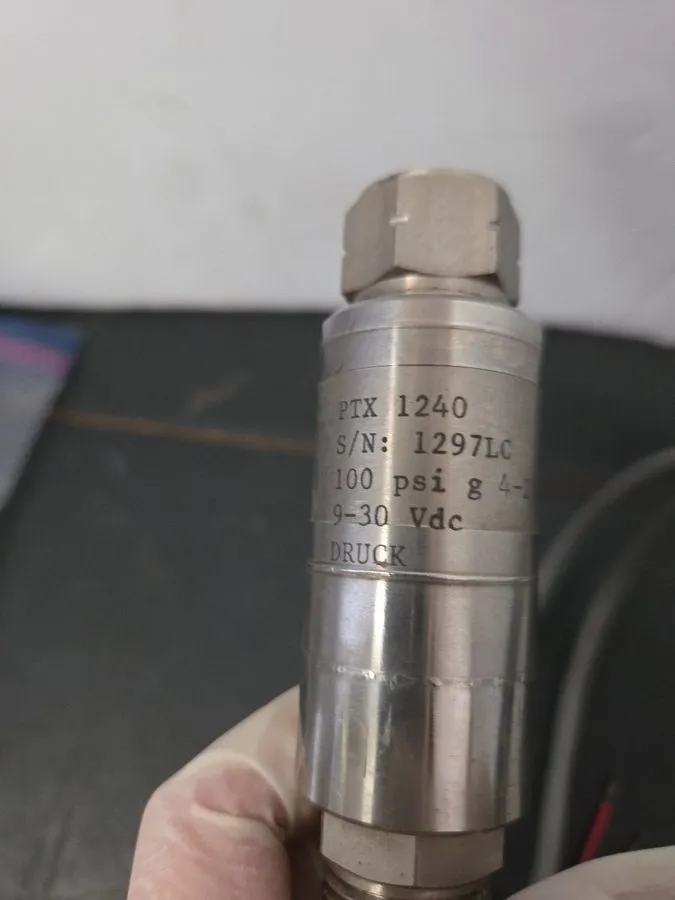 Датчик давления Druck 9-30VDC -5-0 PSI 3’ Cable Pressure Transmitter PTX1240 — фото лота 1
