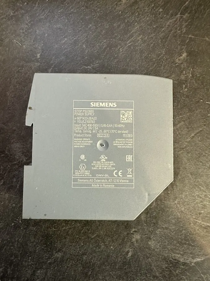Блок питания Siemens SITOP PSU300S 24 V/5 A power supply 6EP1433-2BA20