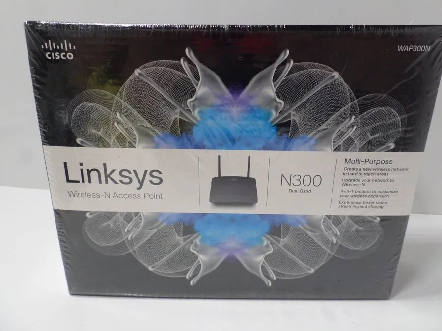 Точка доступа Wi-Fi Linksys N300 Dual-Band Wireless-N Access Point WAP610N Cisco