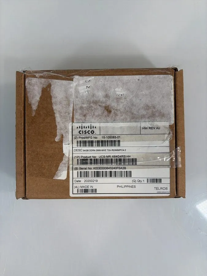 Модуль памяти Cisco UCS-MR-X64G4RS-H 64GB DDR4-2666 PC4-21300 ECC TSV-RDIMM Serv
