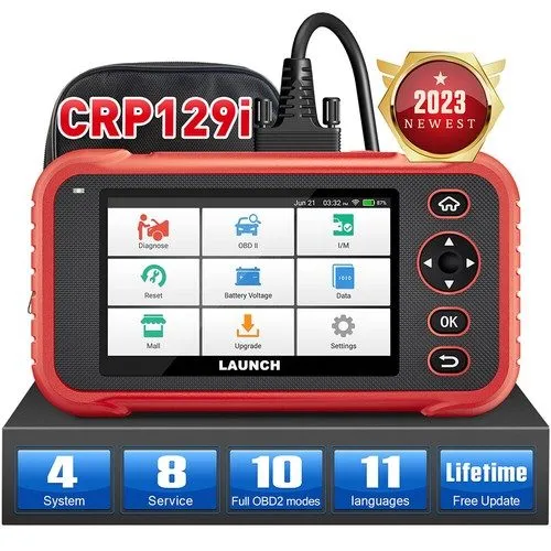 Диагностический сканер 2026 LAUNCH CRP129I Car OBD2 Scanner Engine ABS SRS SAS T