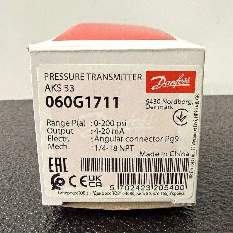 Датчик давления Danfoss AKS 33 060G1711 Pressure Transmitter