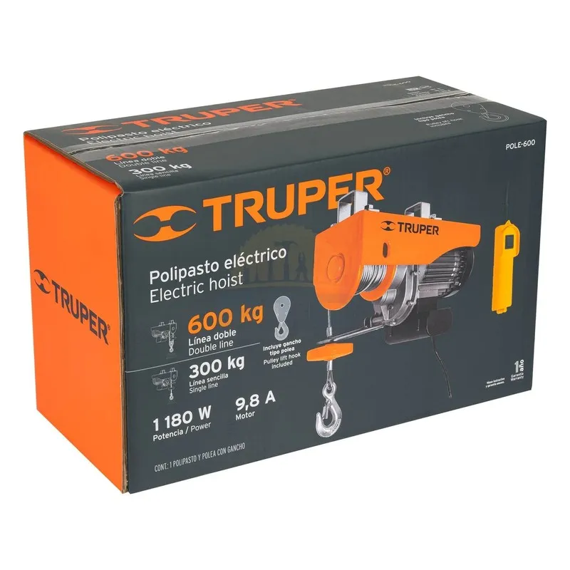 Таль Truper POLE-600 600kg electric hoist — фото лота 2