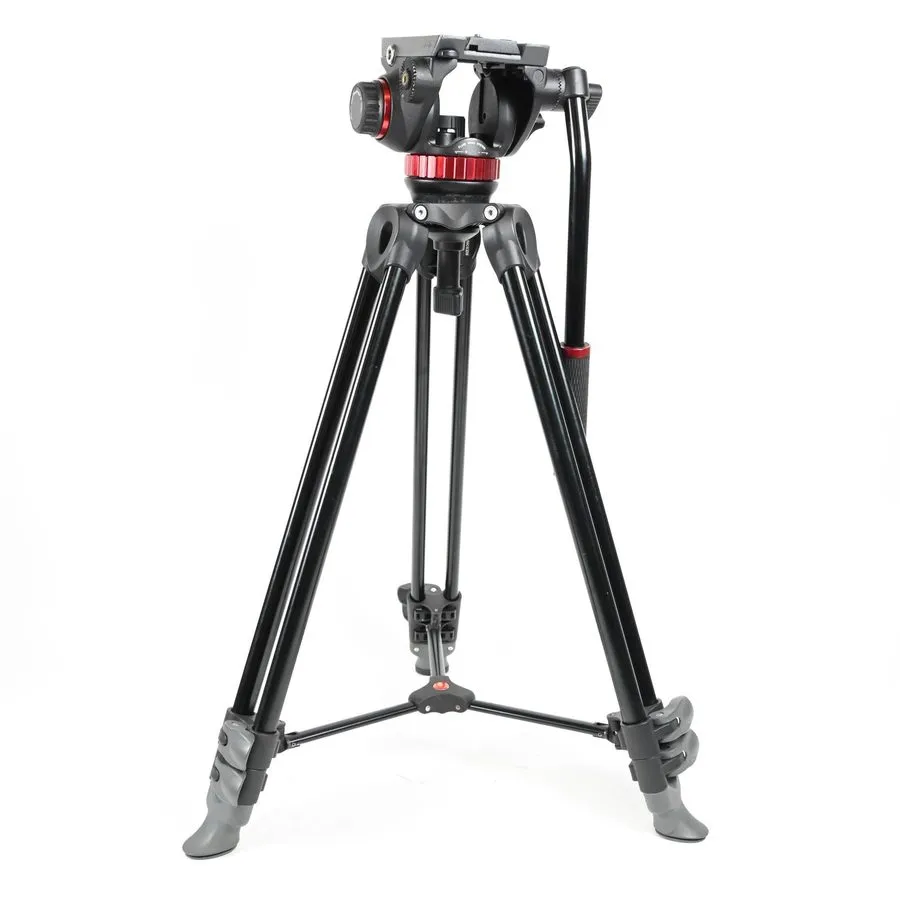 Оборудование видеонаблюдения SLIK Pro 700dx Tripod & Manfrotto MVH502A Fluid Hea — фото лота 2