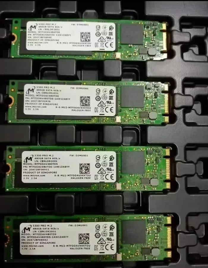 SSD-накопитель Micron 5300 PRO 480GB M.2 2280 SATA 6Gbps MTFDDAV480TDS-1AW1ZABYY