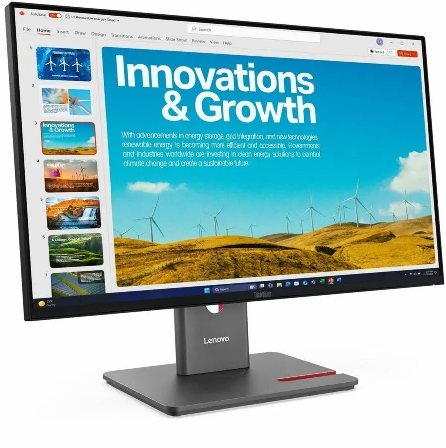 Монитор Lenovo ThinkVision P24QD-40 24 Class WQHD LED Monitor 16:9 Eclipse Black