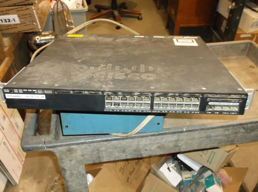 Коммутатор Cisco Catalyst 3650 24-Port PoE 2x 10G SFP+ Network Switch WS-C3650-2