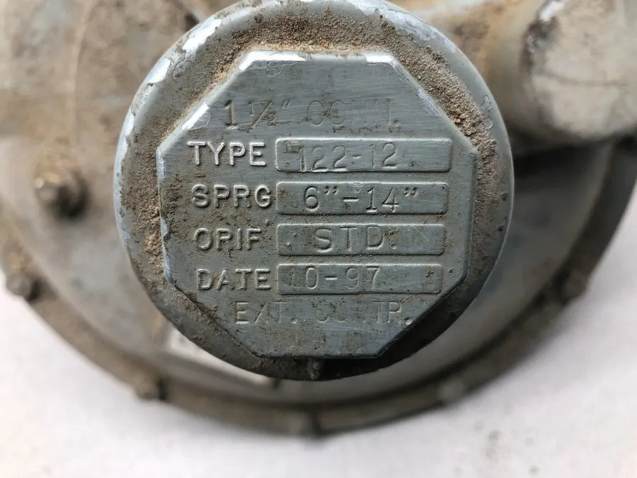 Трубопроводная арматура Equimeter 122-12 2.5" Gas Pressure Regulator