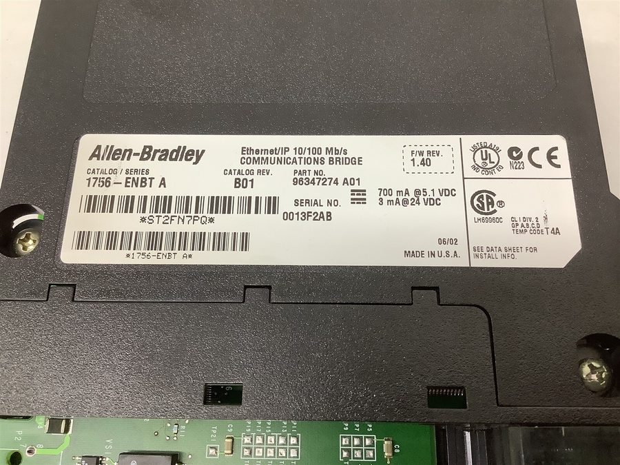 Коммуникационный модуль Allen Bradley 1756-ENBT A Ethernet/IP 10/100 Mb/s Commun