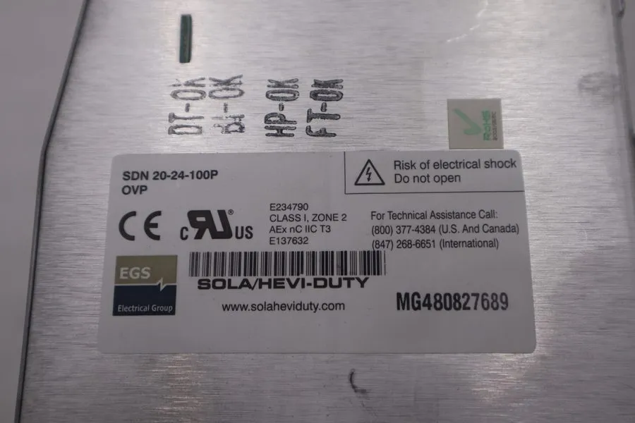 Блок питания SOLA HD SDN 20-24-480C Compact Switching Power Supply din rail 24VD
