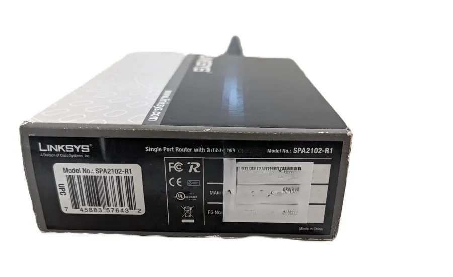 Маршрутизатор Cisco Linksys SPA2102-R1 Router with 2 Phone Ports VoIP LAN WAN — фото лота 2