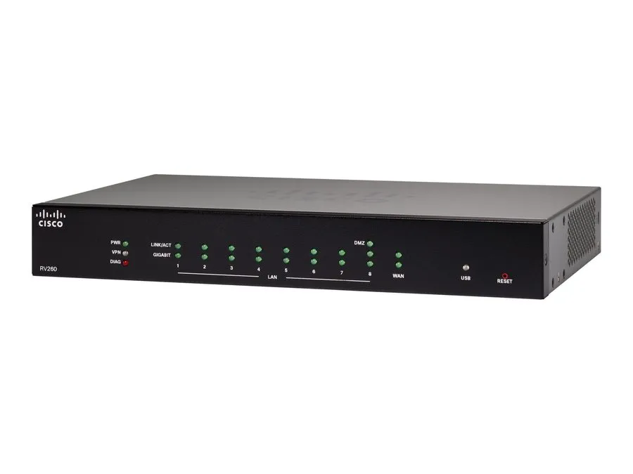 Маршрутизатор Cisco RV260-K9-NA 8-Port VPN Router