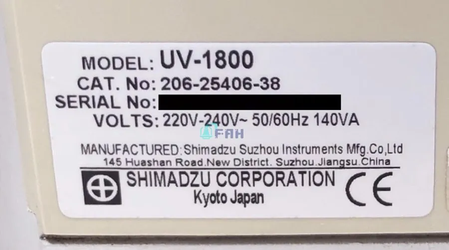 Спектрофотометр 1pc UV-1800 ultraviolet-visible spectrophotometer