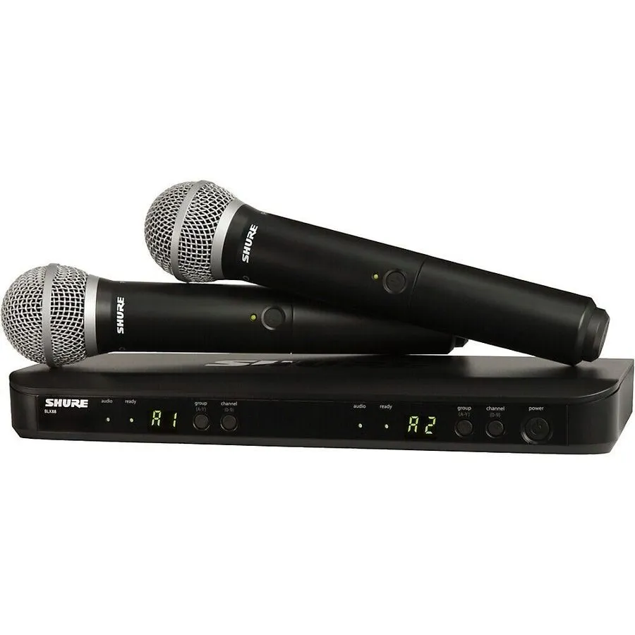 Радиосистема Shure BLX288/PG58 Dual-Channel Wireless Handheld Microphone 542-572