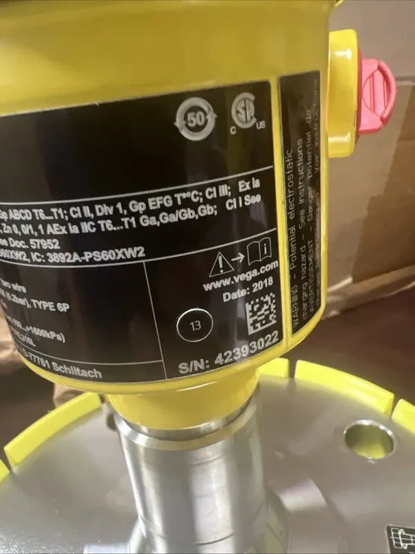 Датчик уровня Vega PS64.CXBXCCHXKNXXX Vegapuls64 Radar Level Sensor, 4-20mA Hart — фото лота 2