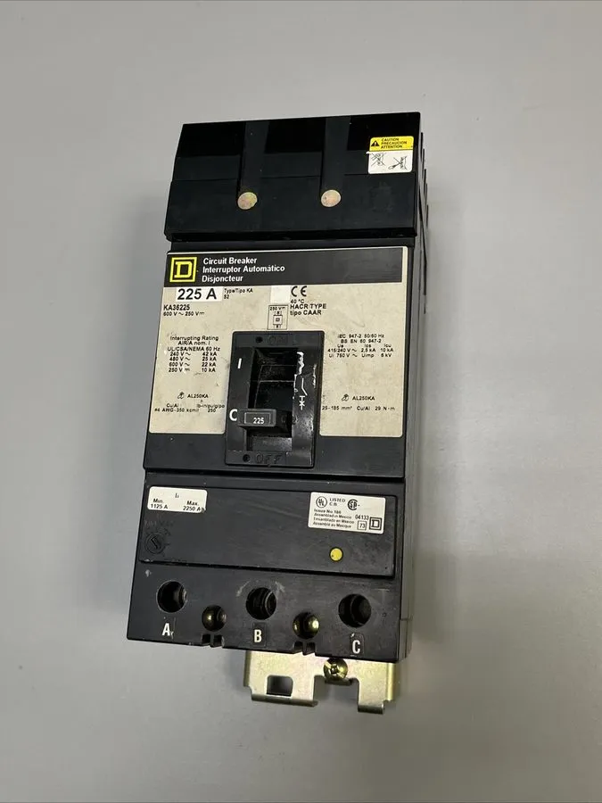 Автоматический выключатель Square D KA36225 I-Line Circuit Breaker 225 AMP 600 V