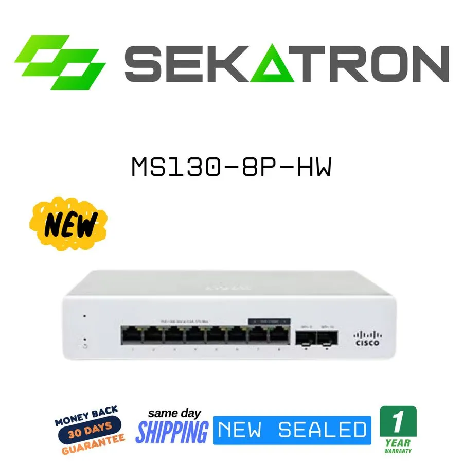Коммутатор MS130-8P-HW