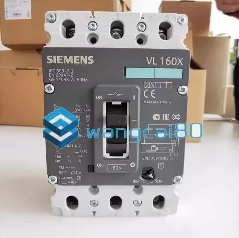 Автоматический выключатель Siemens 3VL1708-1DD33-0AA0 VL160X 3 Pole Circuit Brea