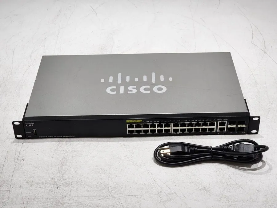 Коммутатор Cisco SF350-24P 24-Port 10/100 POE Managed Switch