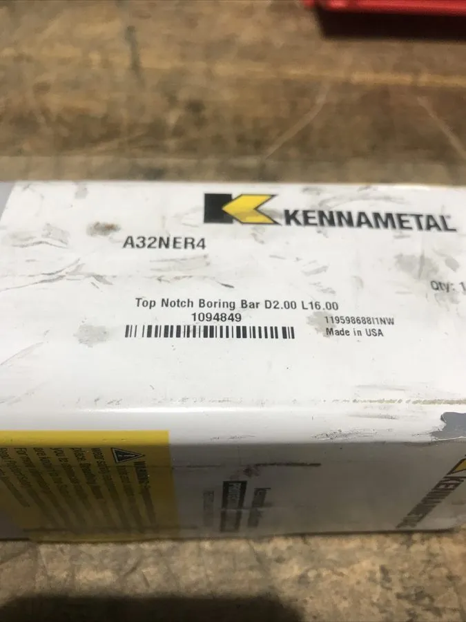 Режущий инструмент Kennametal 2" Threading Bar A32-NER4 NG4062L NT4L Carbide Ins — фото лота 2