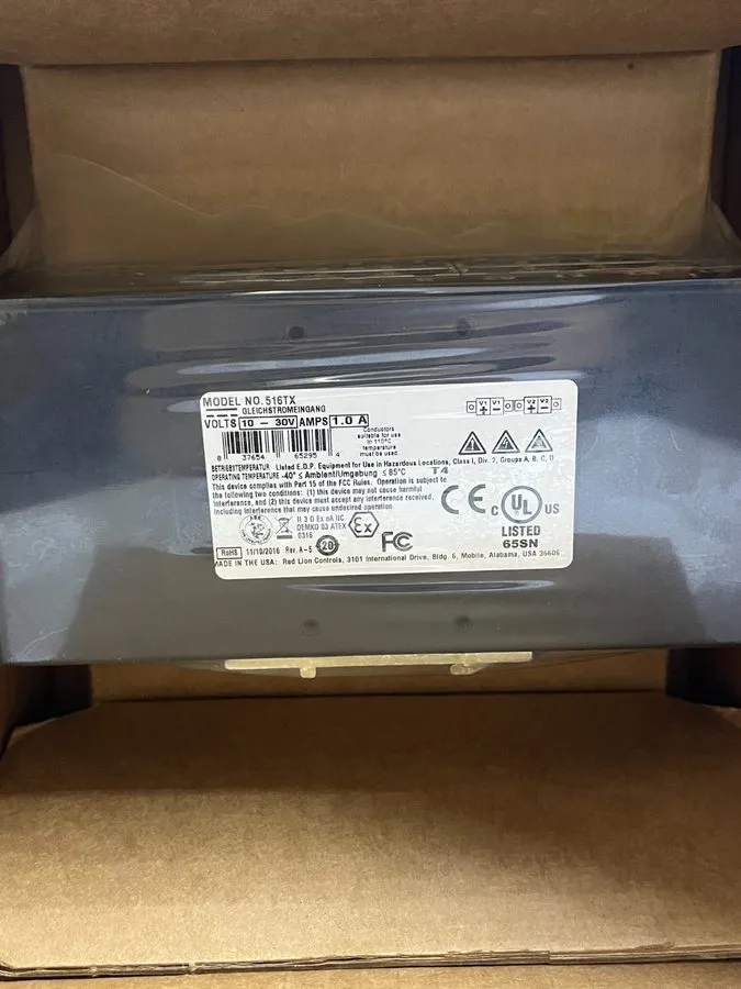 Коммутатор RED LION N-TRON 516TX-A ETHERNET SWITCH 16-PORT 10/100 BaseTX RJ-45 — фото лота 2