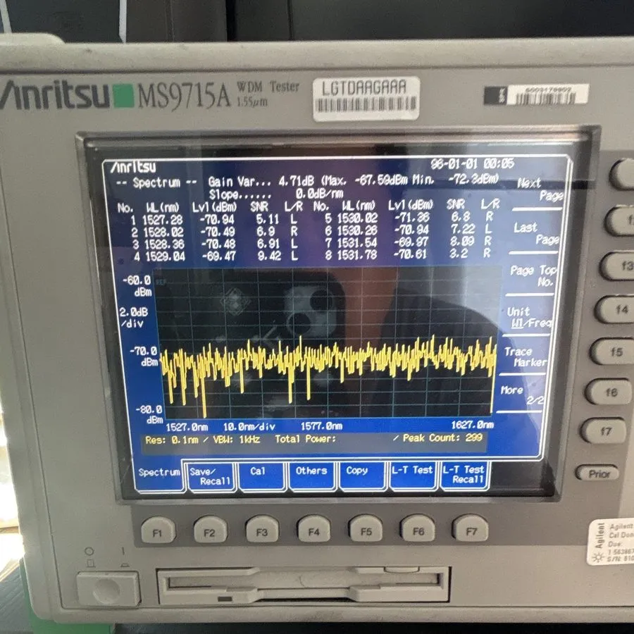 Тестер Anritsu MS9715A 1550nm OSA Fiber Optical WDM Tester / Transmission Test S — фото лота 1