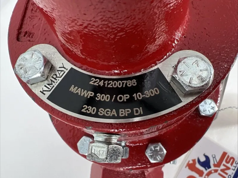 Клапан KIMRAY 2"FNPT Pneumatic Back Pressure Regulator Valve MAWP 300/OP 10-300 — фото лота 1