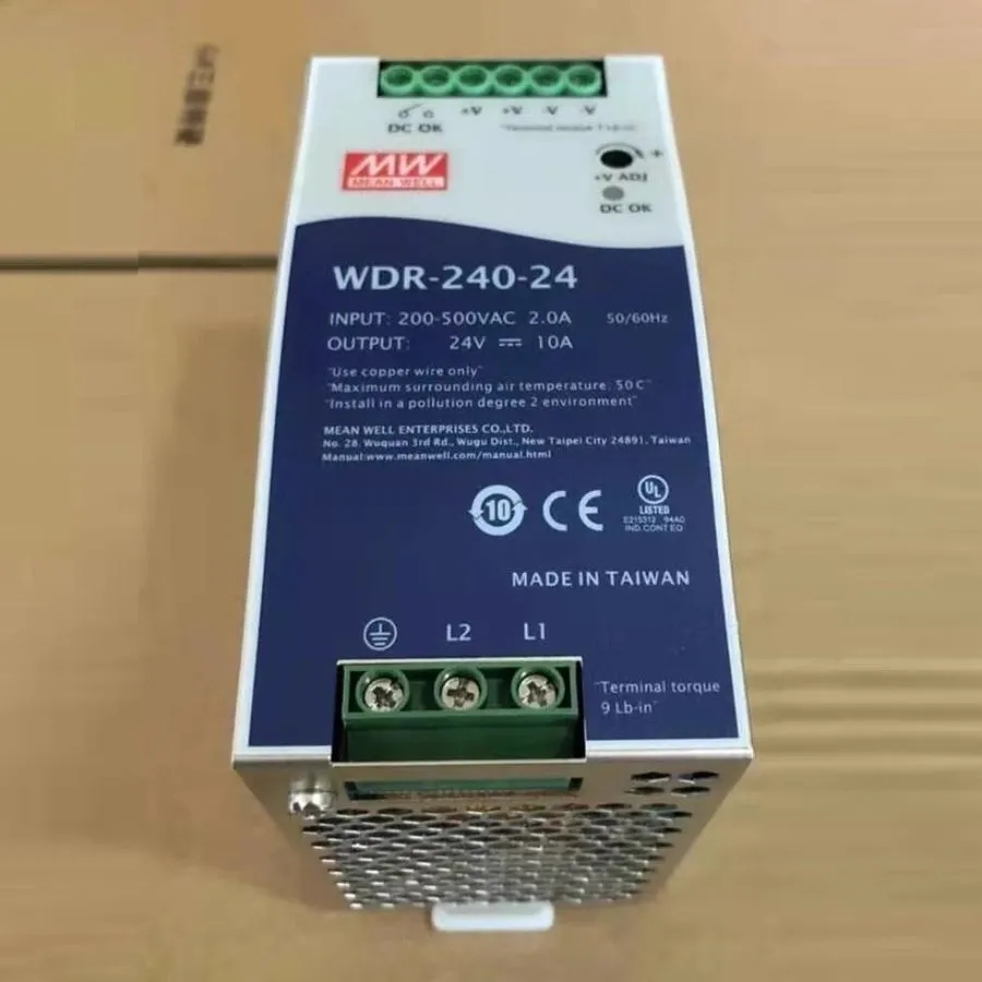 Блок питания MEAN WELL WDR-240-24 240W 24V 10A DIN Rail Industrial Power Supply
