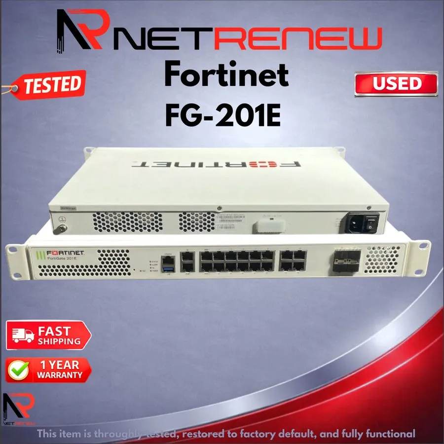 Межсетевой экран Fortinet FortiGate 201E Security Firewall Network FG-201E 14-Po