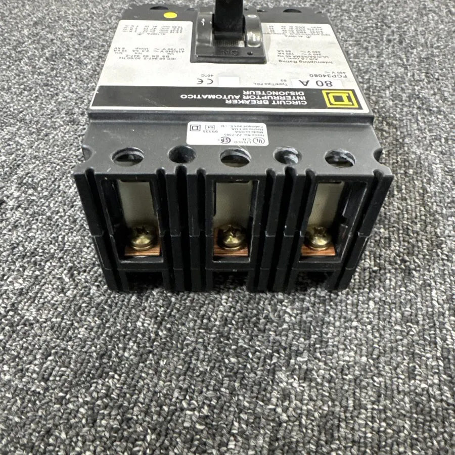 Автоматический выключатель SQUARE D FCP34080 3P 80 AMP 480V CIRCUIT BREAKER — фото лота 2