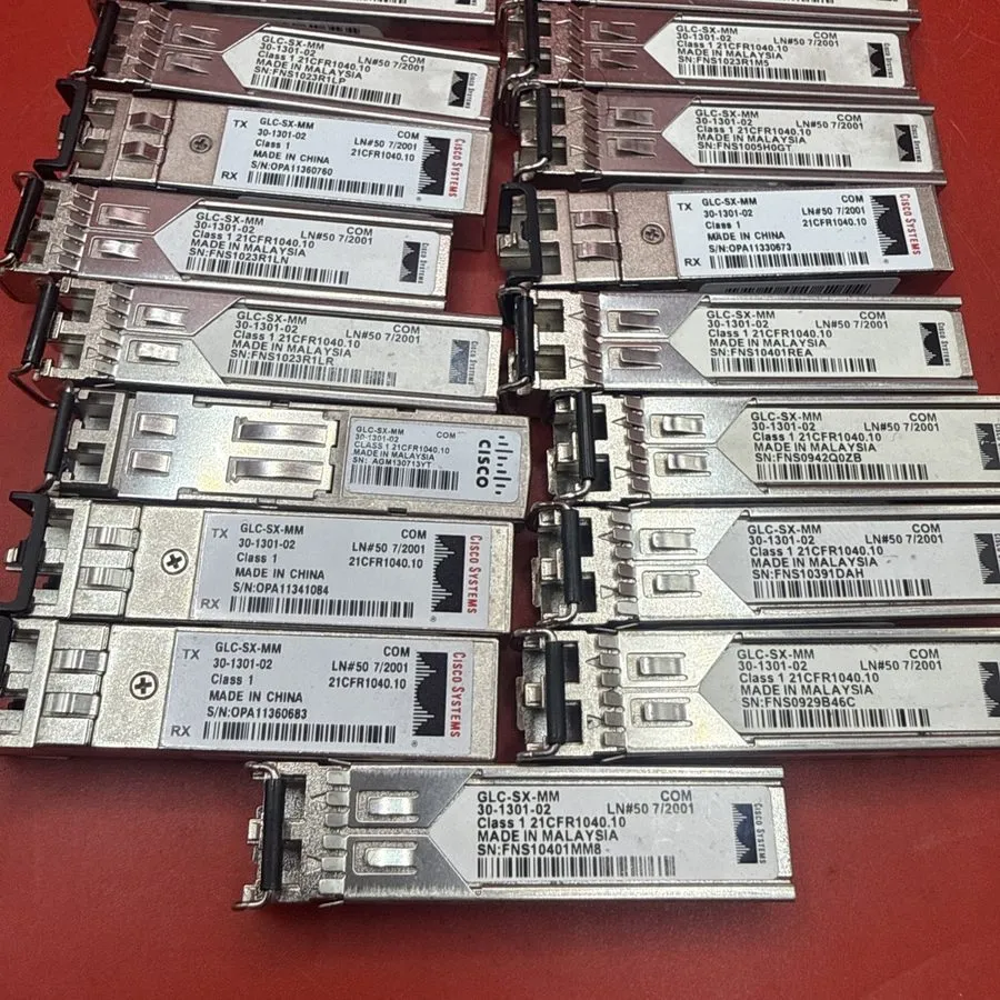 Трансивер Cisco GLC-SX-MM 30-1301-02 GBIC 850nm SFP Transceivers — фото лота 1