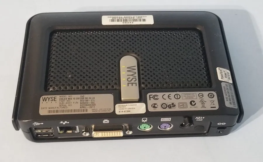 Тонкий клиент Wyse Cx0 C90LEW Thin Client 902169-01L WES 1G 2GF/2GR DVI ES US Wi