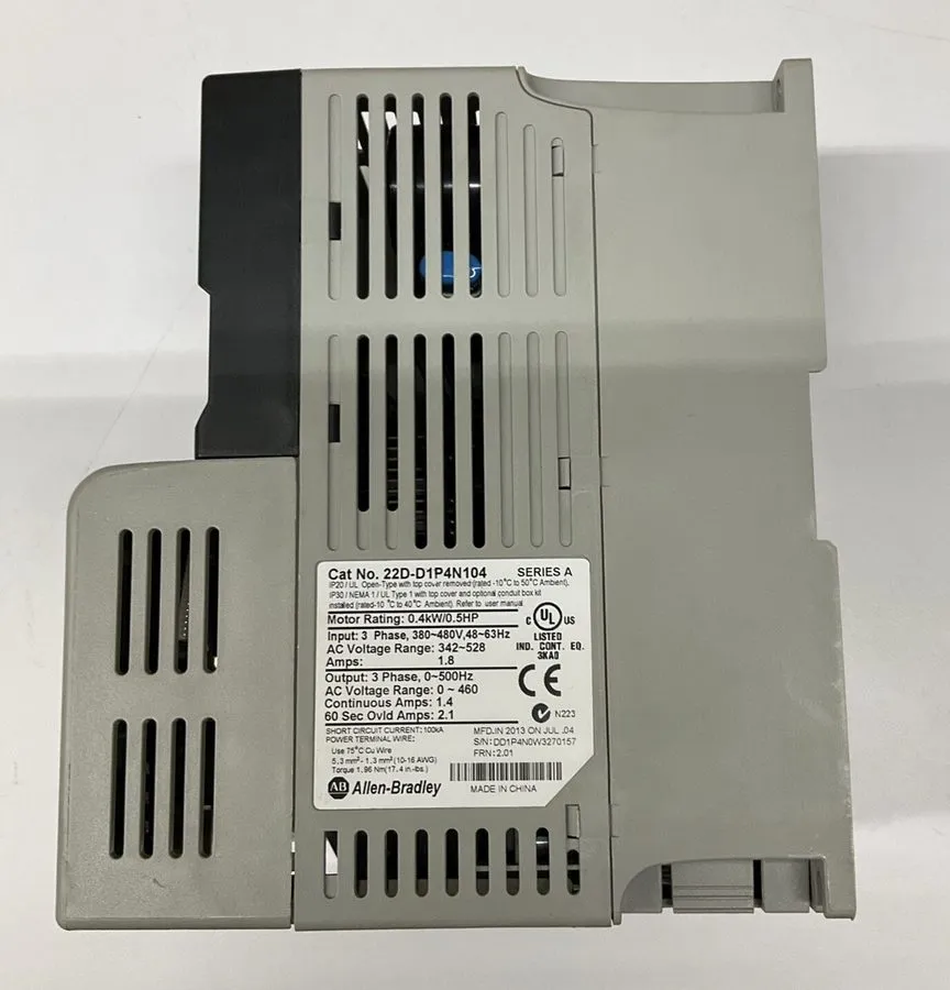 Частотный преобразователь Allen-Bradley AB 22D-D1P4N104 PowerFlex 40 0.4kW 0.5Hp