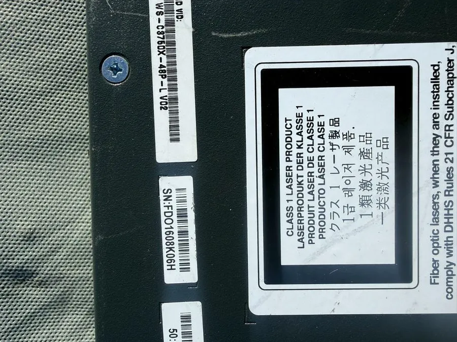 Коммутатор TNY-WS3750X-3560X (A) Cisco Catalyst 3750-X Series POE+ 48 Port Switc