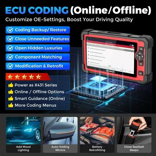Диагностический сканер LAUNCH CRP919E CRP909E CRP129E PLUS OBD2 Car Diagnostic T — фото лота 2