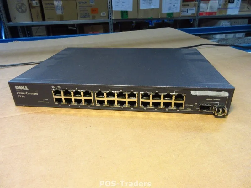 Коммутатор Dell PowerConnect 2724 24-Port Gigabit Web-Managed Network Switch 1U