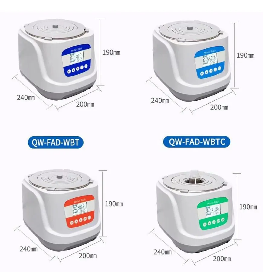 Водяная баня 2.4L Digital Water Bath QW-FAD-WB304 Stainless Steel Lab Temp Contr — фото лота 1