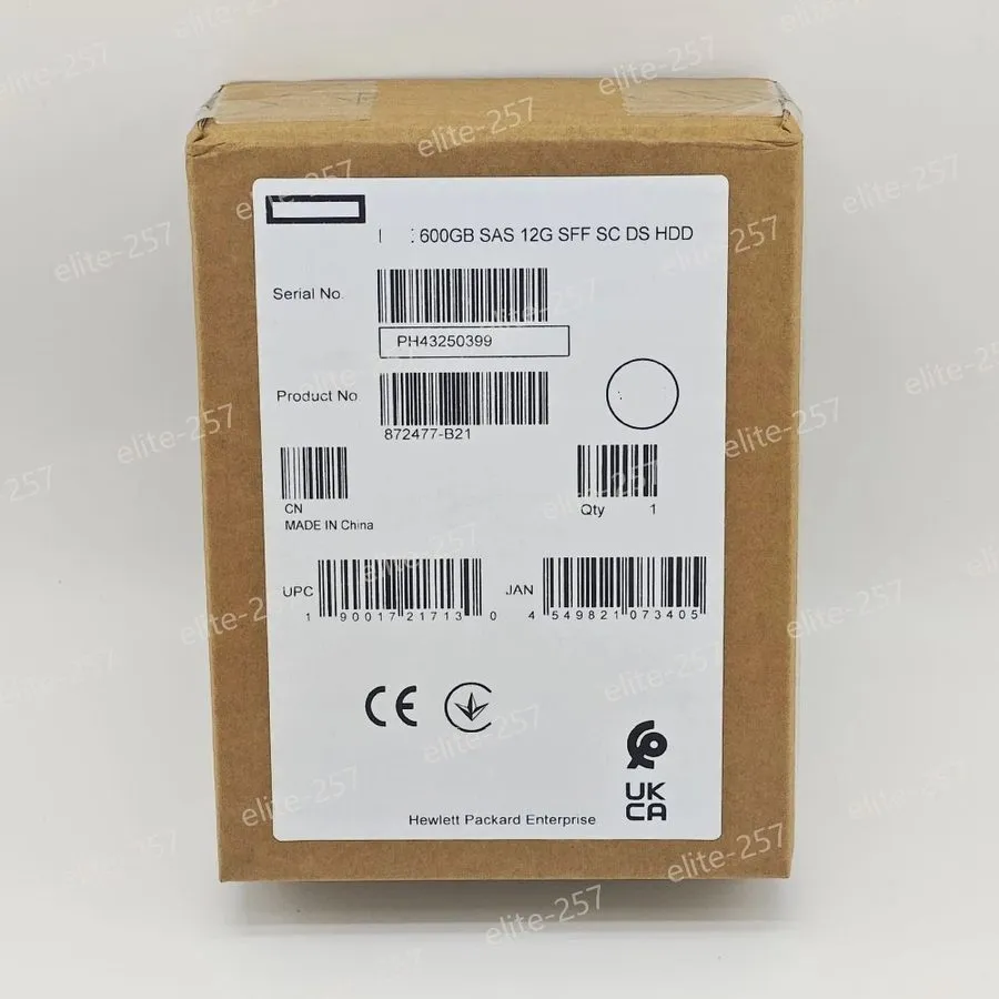 Жёсткий диск HPE 600GB 872477-B21 872736-001 10K SAS 12Gb/s 2.5 Inch 512e DS Ent