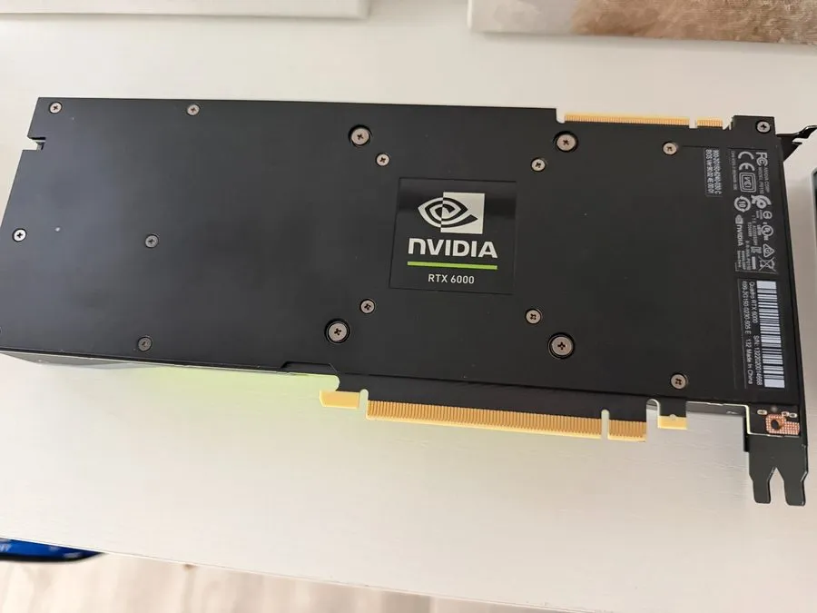GPU-ускоритель Nvidia Quadro RTX 6000 24GB GDDR6 PCIe x16 Graphics Card Dell P/N — фото лота 1