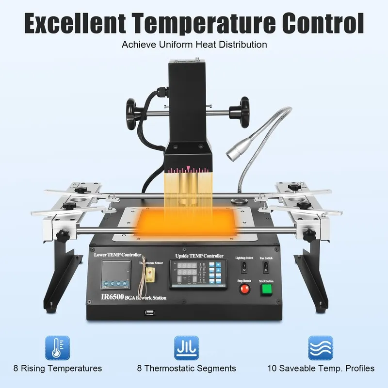 Паяльная станция 110V IR6500 BGA Rework Station Xbox360 PS3 Infrared Soldering&W