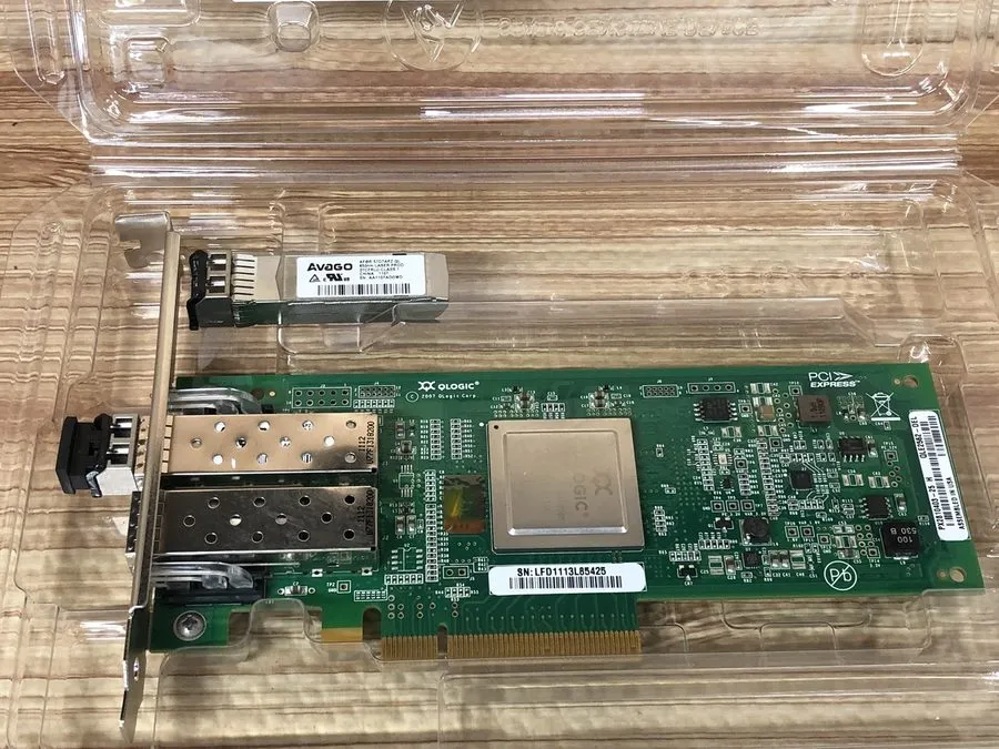 Контроллер QLogic QLE2562 PX2810403-25 Dell Dual Port 8Gb Fibre Channel HBA — фото лота 1
