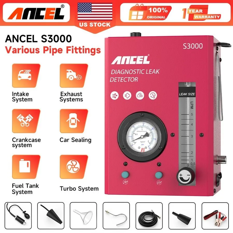 Автосервисное оборудование ANCEL S3000Automotive Smoke Machine EVAP Vacuum Leak  — фото лота 1