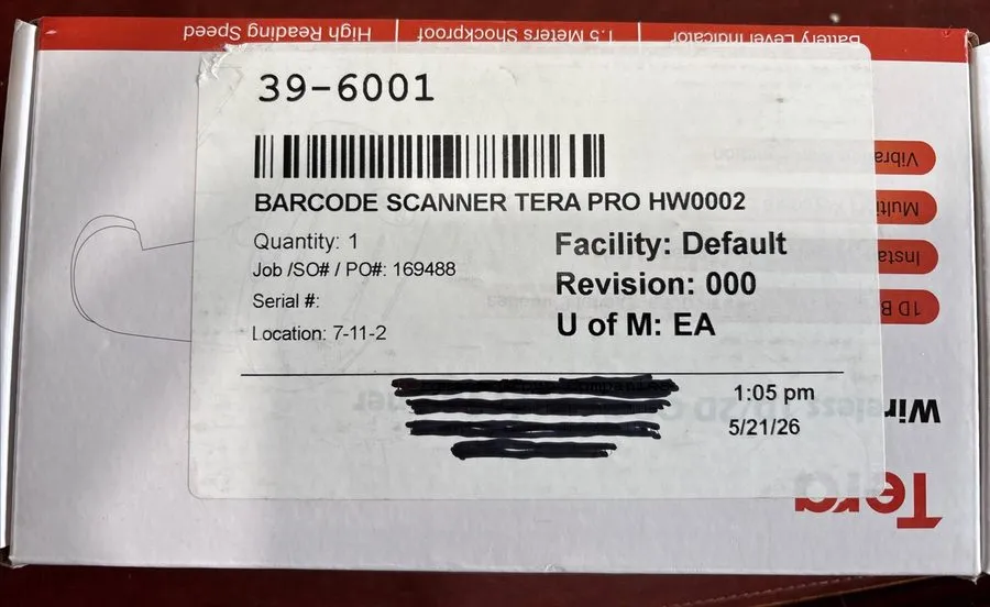 Сканер штрих-кода Tera Wireless 1D 2D QR Barcode Scanner HW0002 Handheld USB Cod — фото лота 1